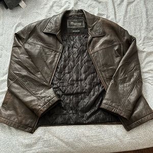 Dockers Mens Premium Genuine Leather Jacket New Zealand lamb